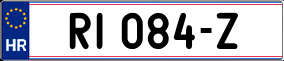 Trailer License Plate
